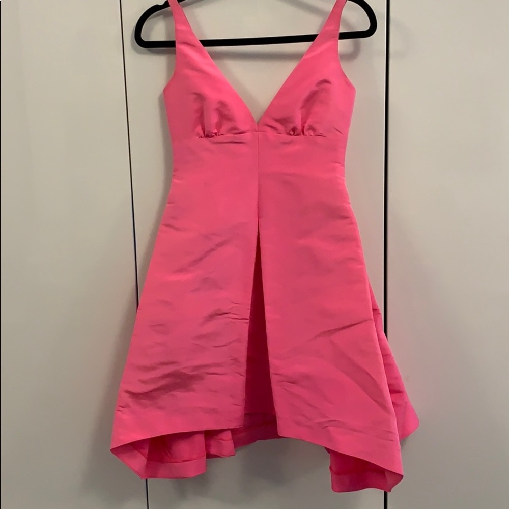 Isaac Mizrahi pink silk dress